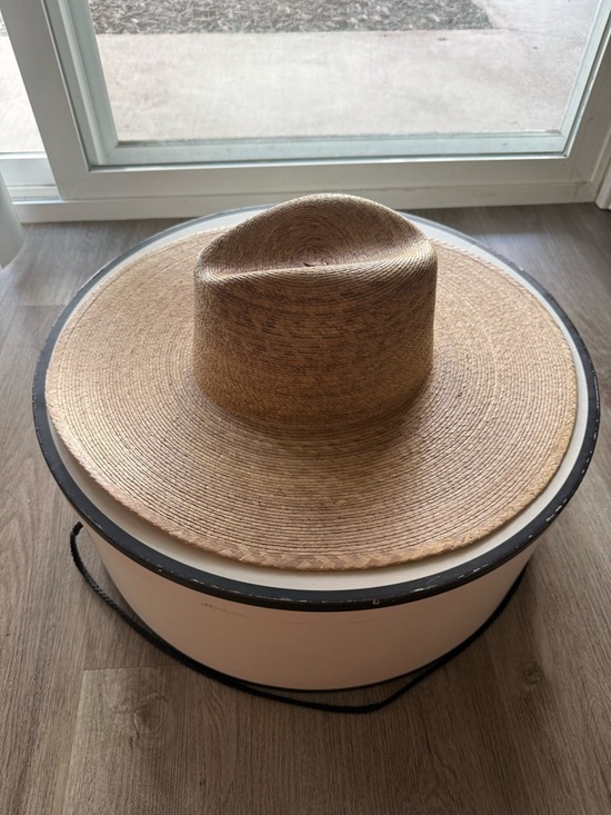 Lack Of Color Accessories - lack of color palma tan wide brim straw fedora western hat size small medium NEW